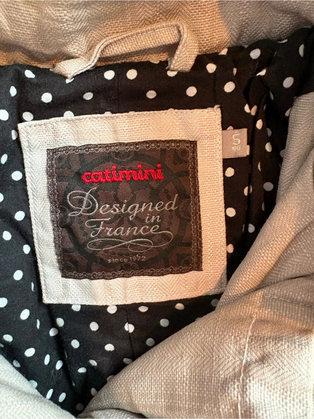 Catimini Gray Hooded Double-Breasted Girls' Trench